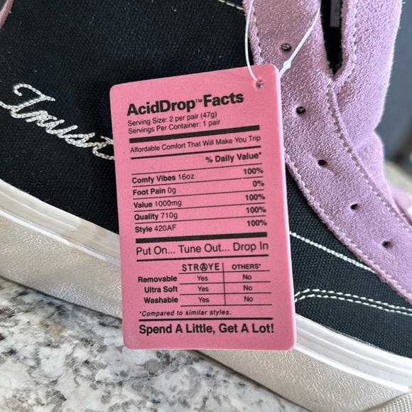 Straye Highland Purple/Black High Top Skate Shoe Men’s Size 9 US. NWOT. - Picture 7 of 9